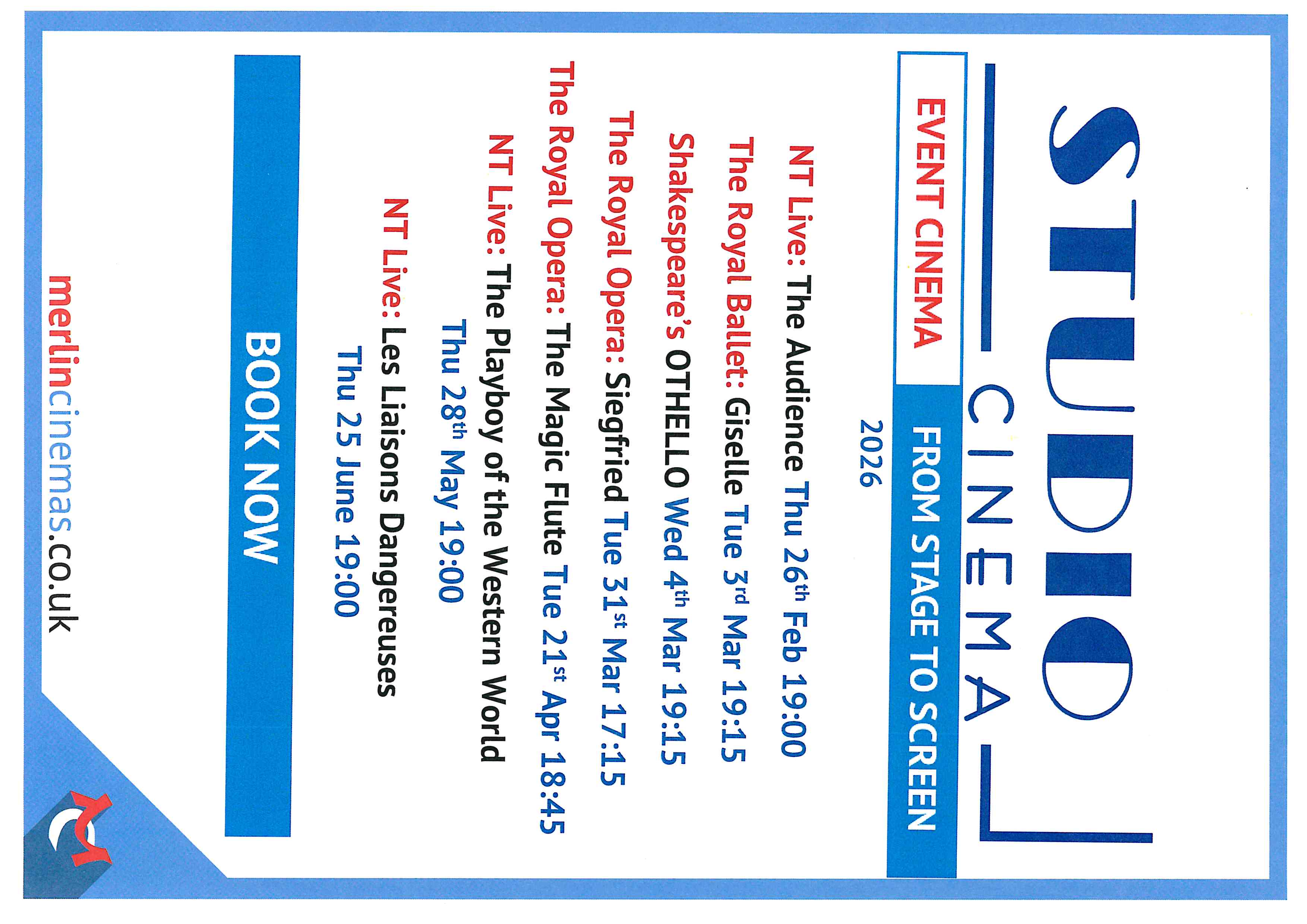 Studio Event Cinema from Stage to Screen